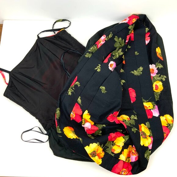 Vintage Nipon Night Floral Maxi Cotton Gown Dress Size 10 (6-8) - Picture 14 of 16